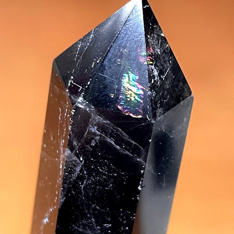 モリオン【黒水晶】タワー◇六角柱◇ポイント◇天然石◇パワーストーン