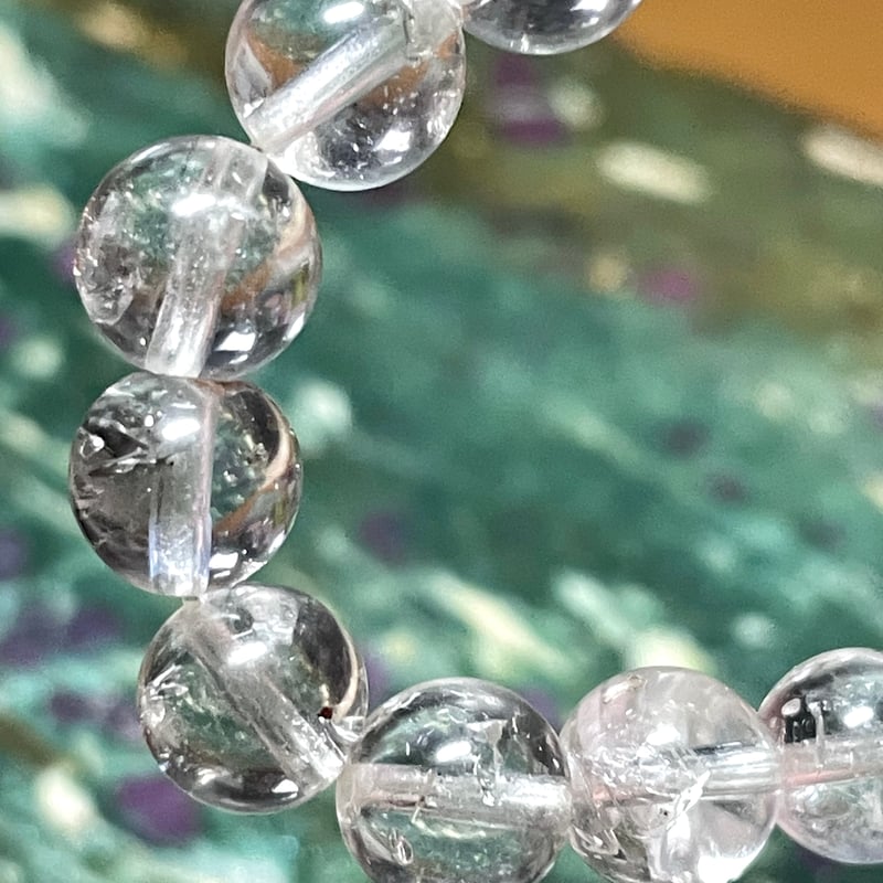 オイルインクォーツ【石油入り水晶】ブレスレット◇天然石