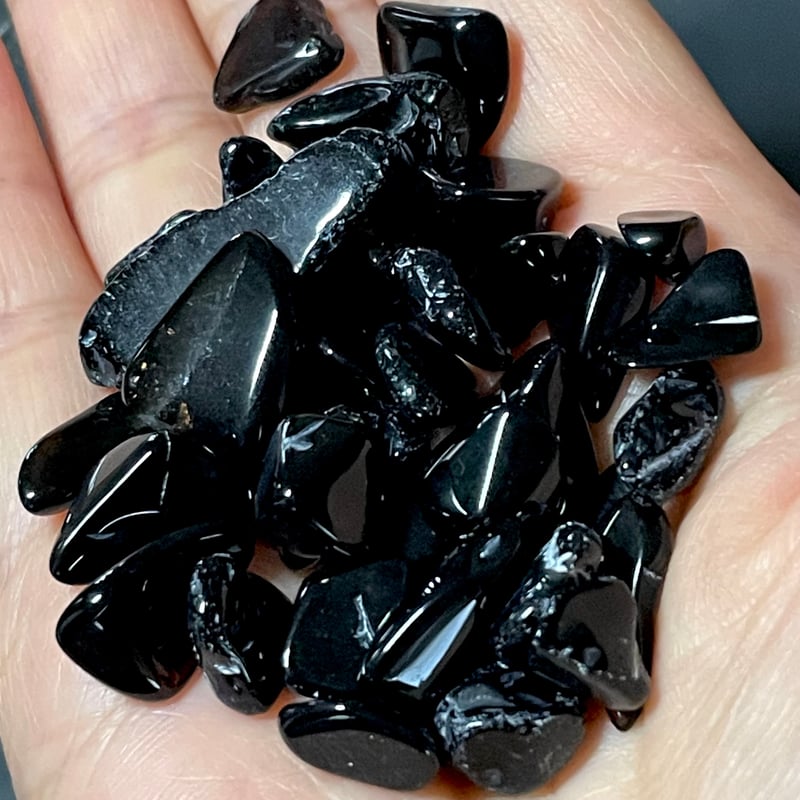 高品質AAA☆モリオン【黒水晶】さざれ◇大粒◇100g◇天然石