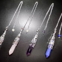 ペンデュラム◆4種【ペンダントトップ】天然石◆パワーストーン