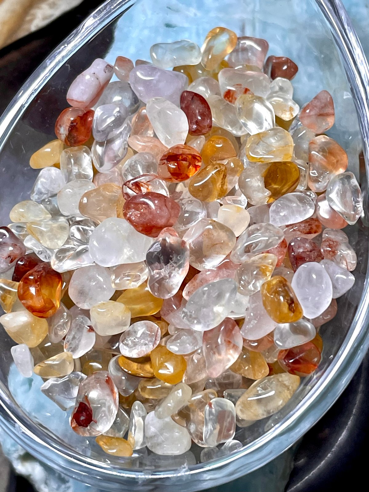 ゴールデンヒーラー◇ファイヤークォーツ】さざれ◇100g◇天然石