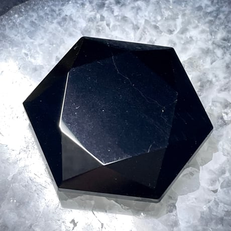 モリオン【黒水晶】六芒星◆ヘキサゴン型◆タンブル◆天然石◆パワーストーン