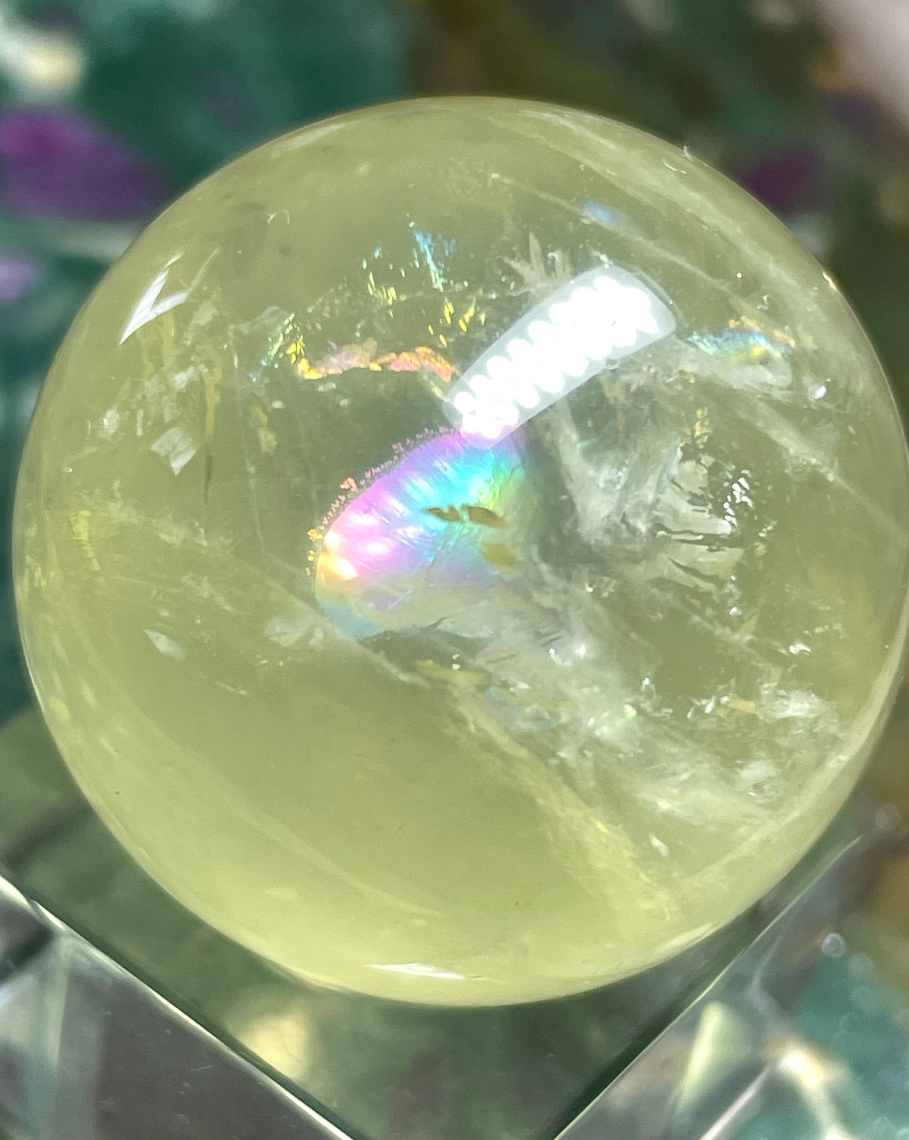 シトリン【黄水晶】丸玉○スフィア◇天然石◇パワーストーン