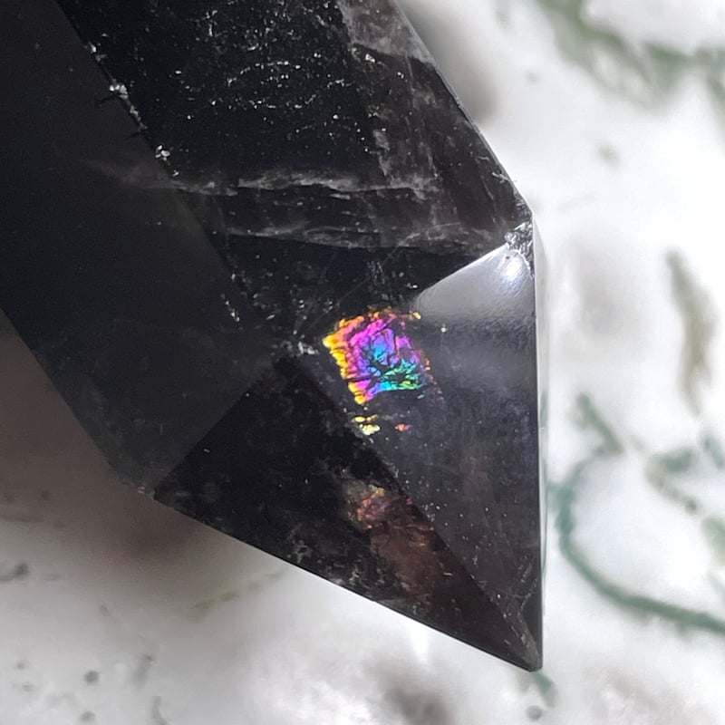 モリオン【黒水晶】タワー◇六角柱◇ポイント◇天然石◇パワーストーン