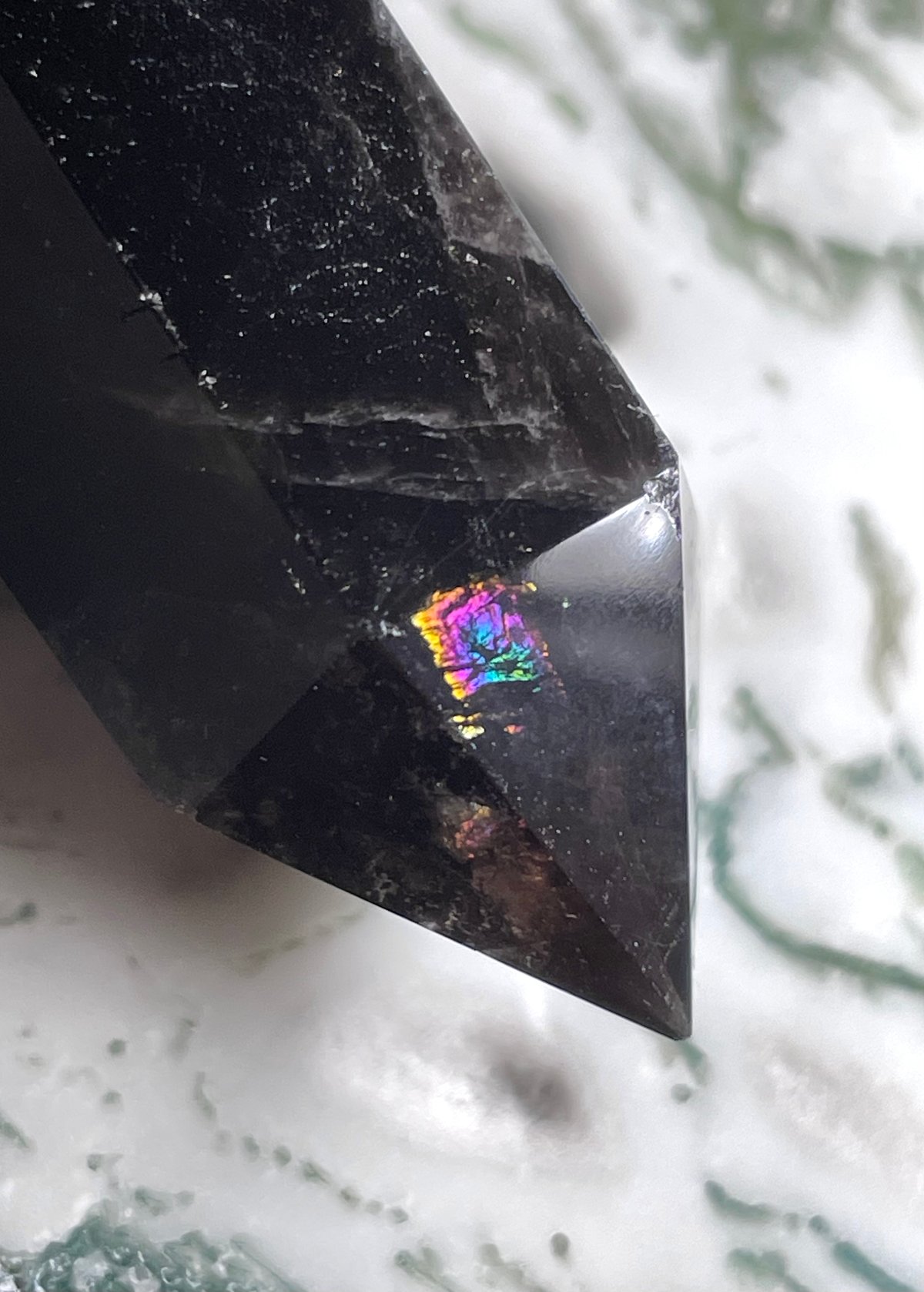 モリオン【黒水晶】タワー◇六角柱◇ポイント◇天然石◇パワーストーン