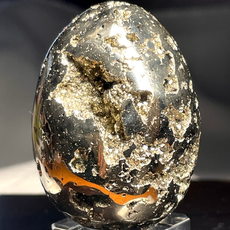 パイライト【黄鉄鉱】卵型◇スフィア◇原石◇天然石◇パワーストーン