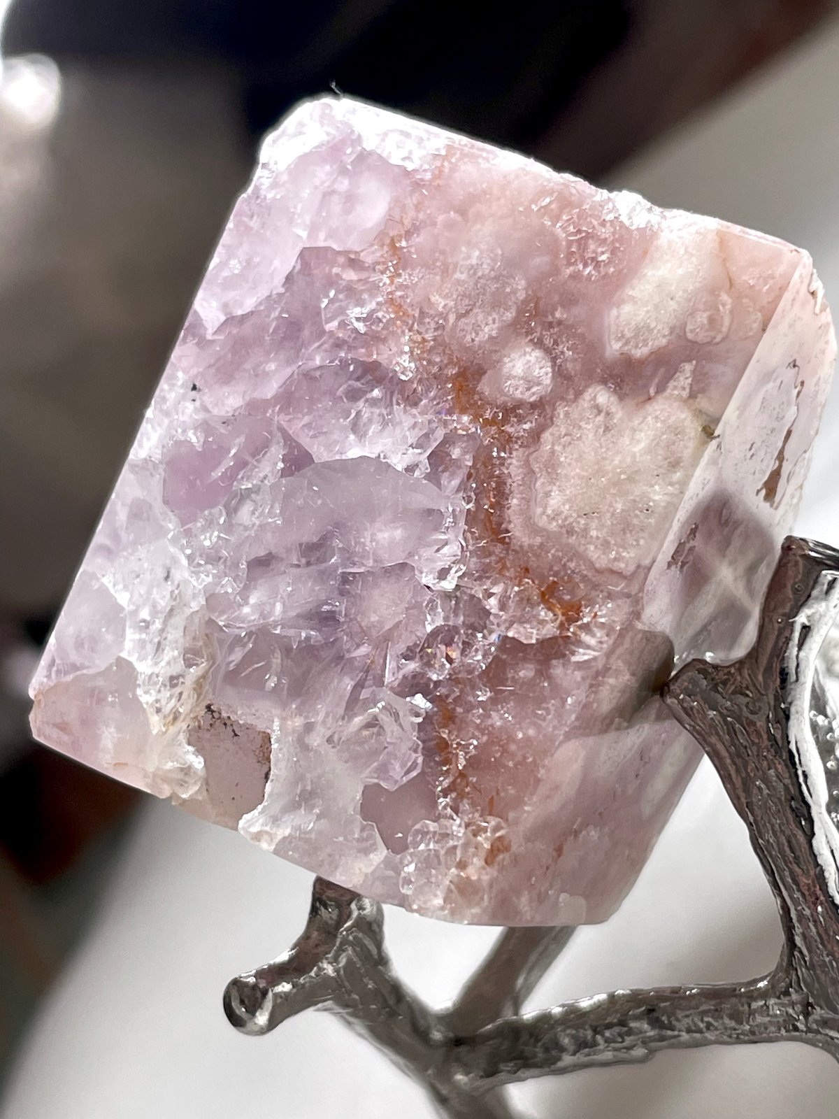 特価　ピンクアメジスト　フラワーアメジスト　丸玉模様　ジオード　フリーフォーム 特価 ピンクアメジスト フラワーアメジスト 丸玉模様 ジオード フリー