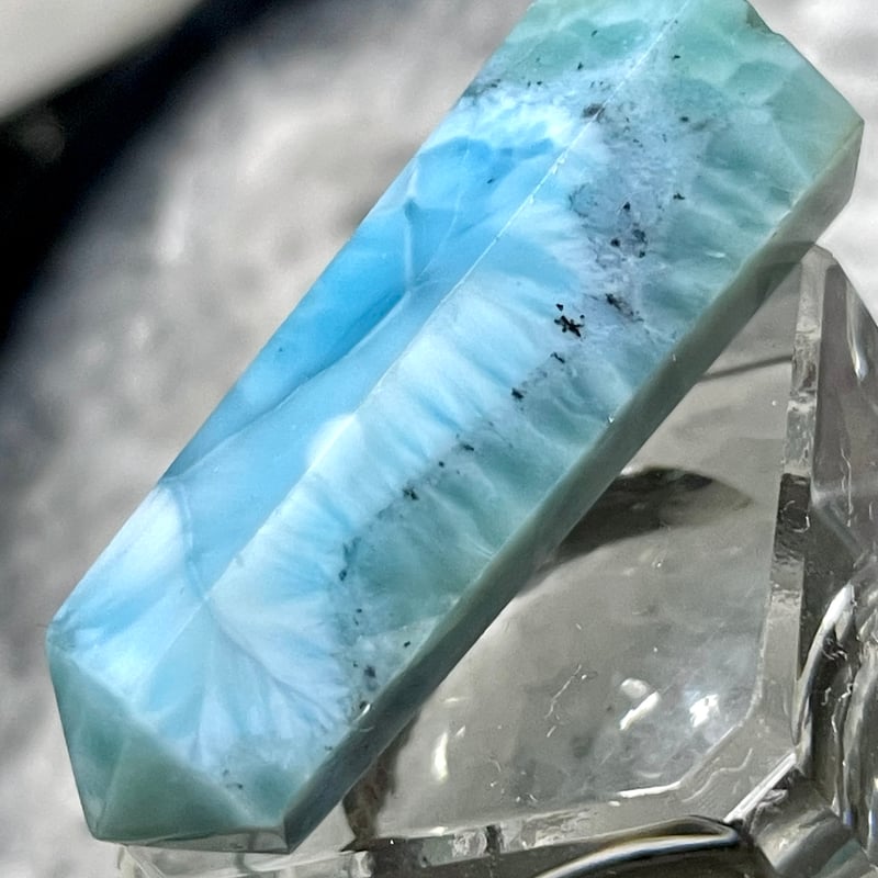 ラリマー【ブルーペクトライト】ミニ タワー◇ポイント◇六角柱