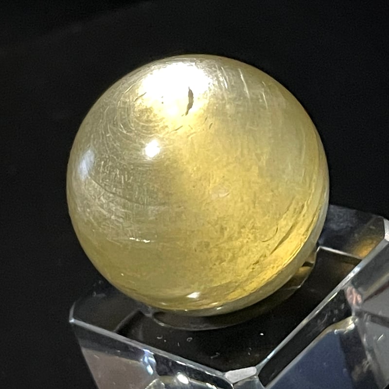 希少☆天然ゴールデンマイカ【フロゴパイト】丸玉○スフィア