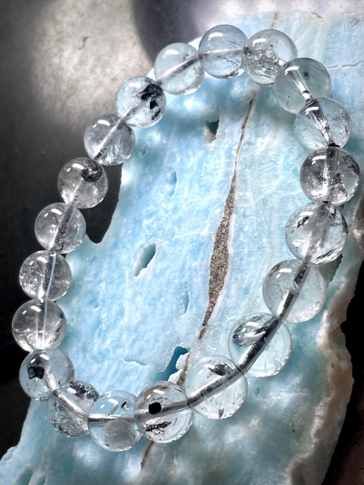 エレスチャルクオーツ【該骨水晶】ブレスレット◇ヒマラヤ産◇天然石