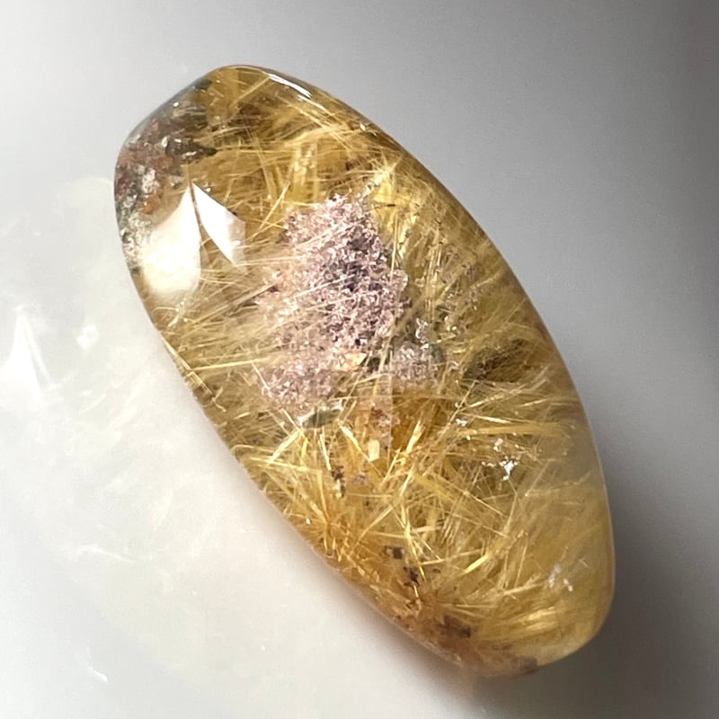 ガーデンゴールドルチルクォーツ【庭園針・金針水晶】ルース