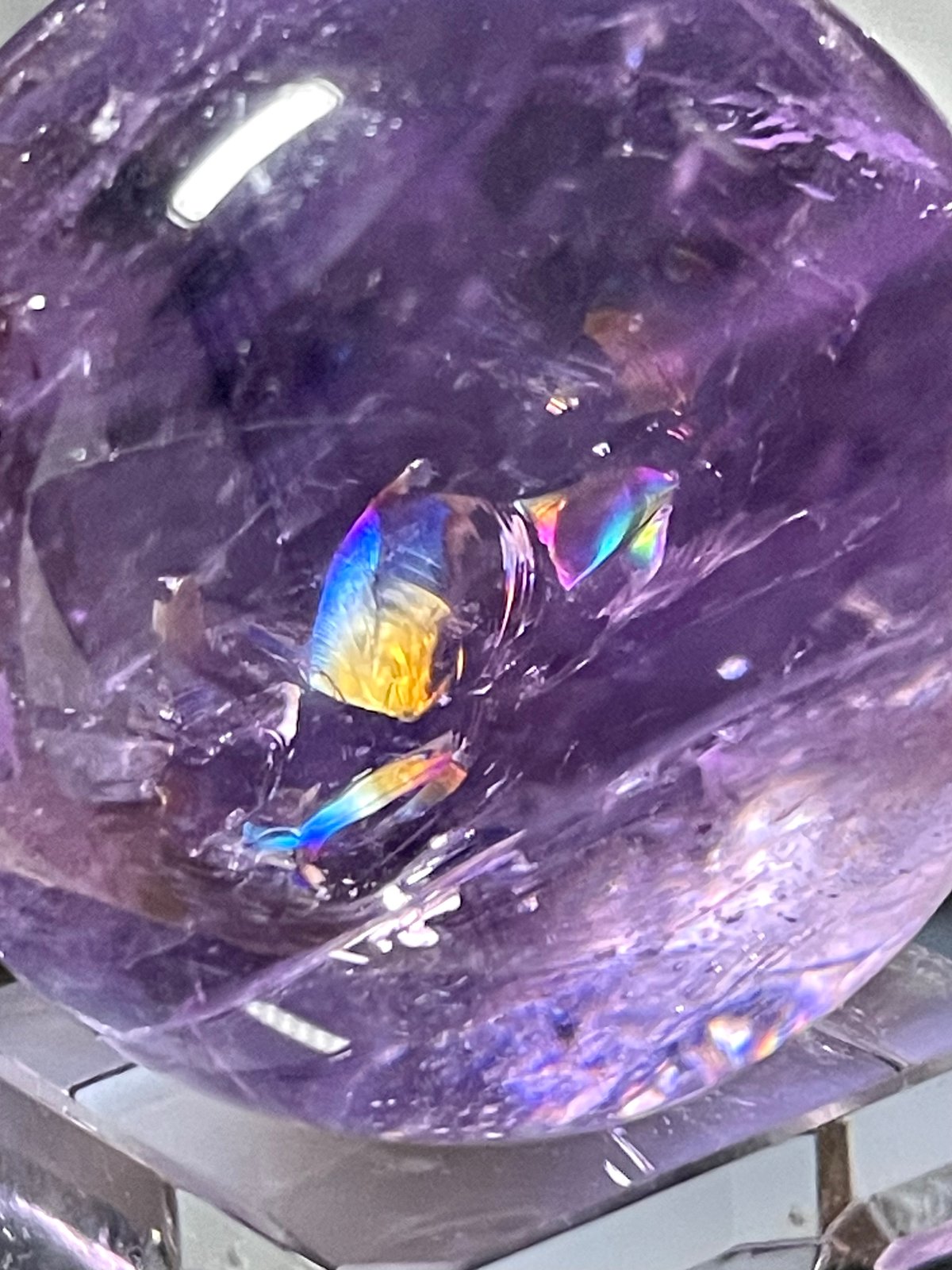 ラベンダーアメジスト【紫水晶】スフィア○丸玉◇天然石