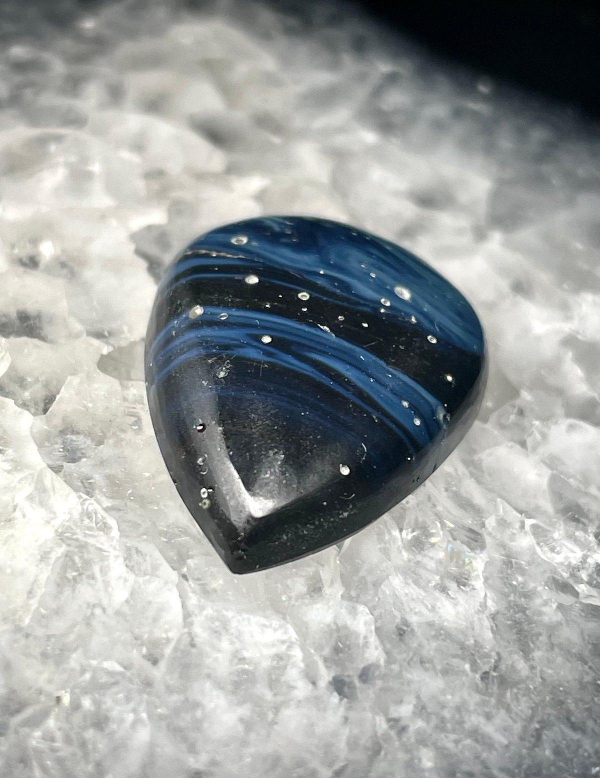 あ〜きゃん♬様　レア　高品質　スワジアゲート　ハート　天然石 シバーアゲート】カボション◇ルース◇天然石◇パワーストーン