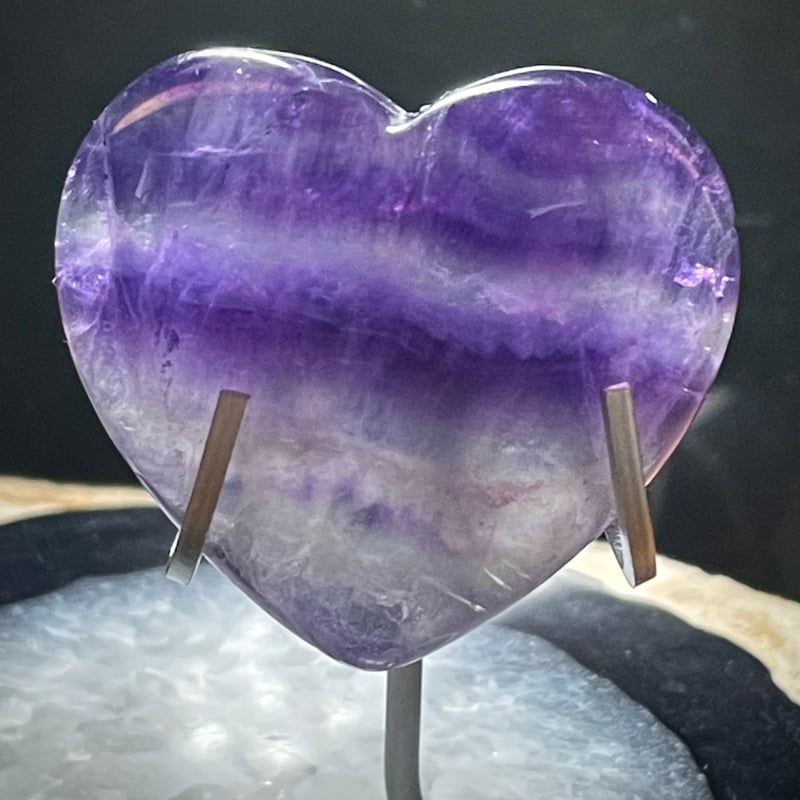 天然石 「水晶」フローライト パープル 大サイズ 大玉ブレス（パープルファントムフローライト）10.5mm|パワーストーン