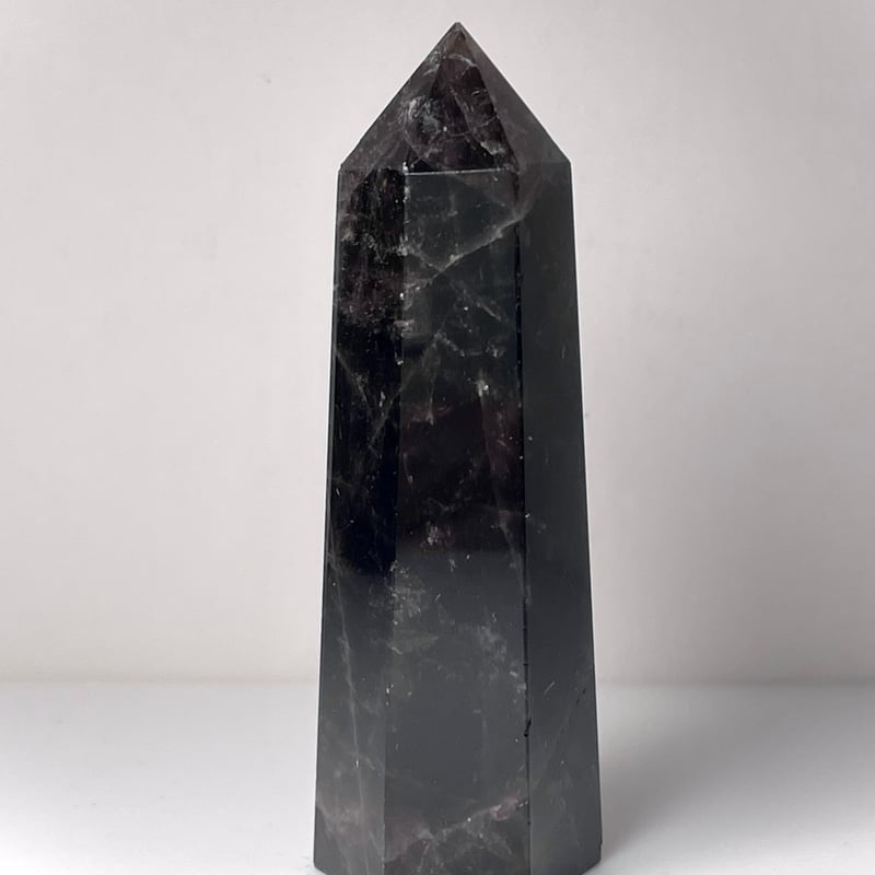 モリオン△黒水晶】六角柱◇ポイント◇タワー◇魔除け◇邪気払い モリオン△黒水晶】六角柱◇ポイント◇タワー◇魔除け◇邪気払い