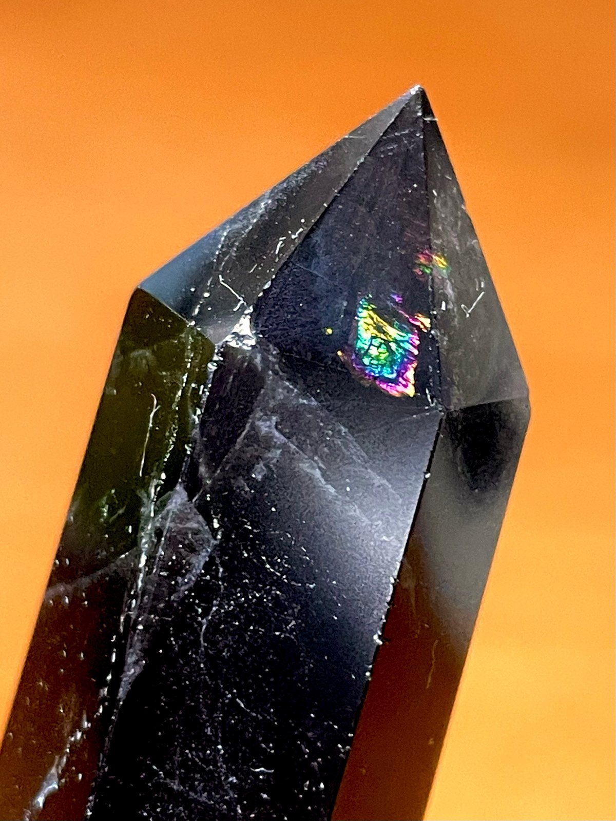 モリオン【黒水晶】タワー◇六角柱◇ポイント◇天然石◇パワーストーン