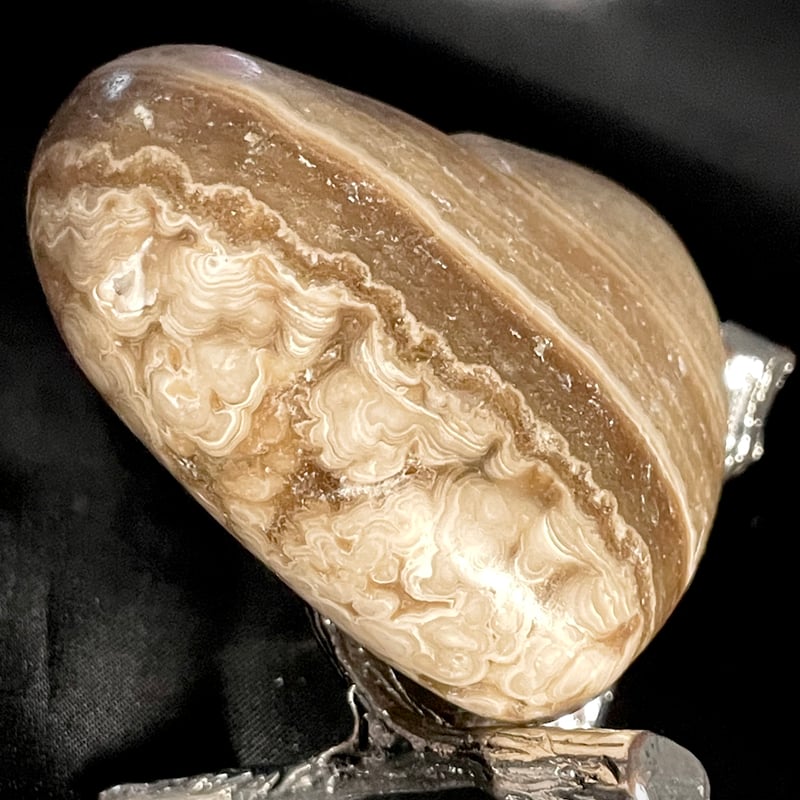 チョコレートカルサイト】ハート型◇パーム◇天然石◇パワーストーン