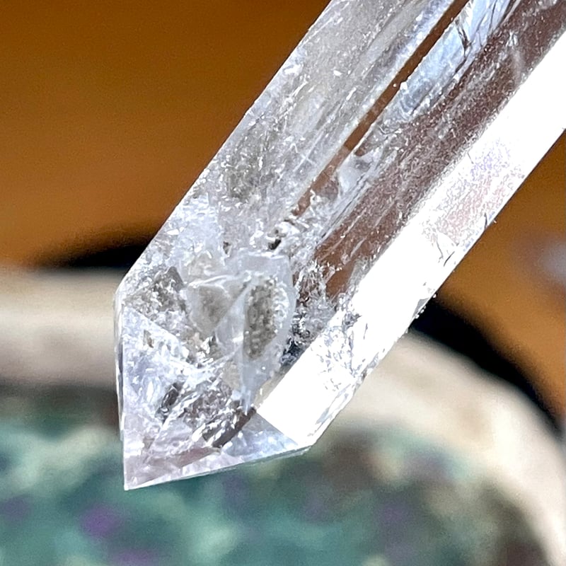 水晶【クリアクオーツ】ダブルポイント◇六角◇天然石◇パワーストーン