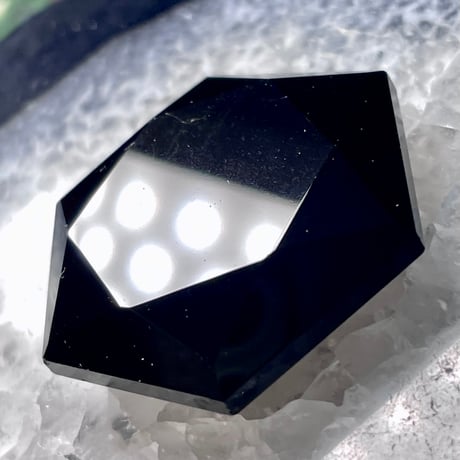 モリオン【黒水晶】六芒星◆ヘキサゴン型◆タンブル◆天然石◆パワーストーン