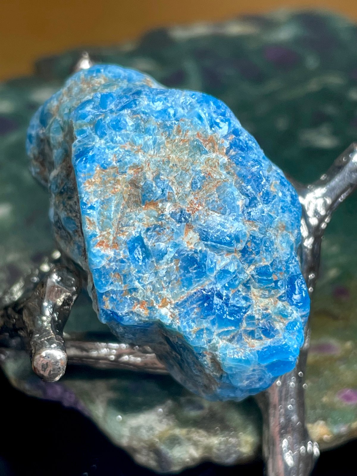 Blue apatite ブルーアパタイト 天然石 原石 パワーストーン Amazon | HEKISUI 300gセット ブルーアパタイト 原石 天然石 燐灰石