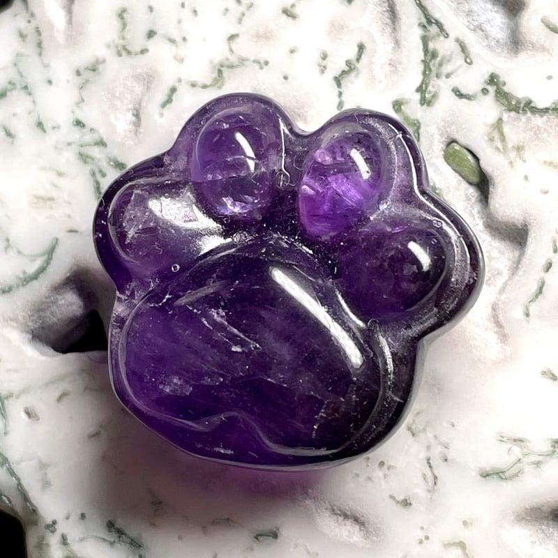 アメジスト【紫水晶】肉球◇猫◇猫足◇天然石◇パワーストーン