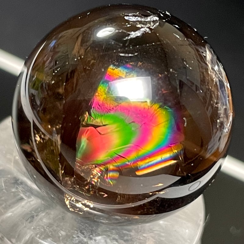 スモーキーアイリスクォーツスフィア③ スモーキーアイリスクォーツ スフィア(B) | NEROLI CRYSTAL