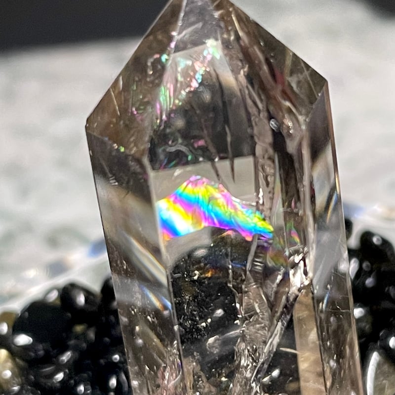 スモーキークォーツ【煙水晶】六角柱◇ミニタワー◇ポイント◇天然石