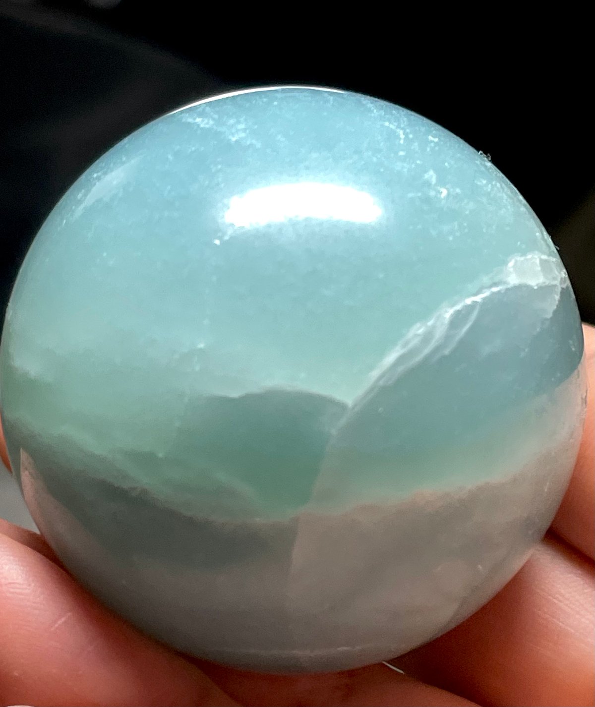 高品質アマゾナイトスフィア♡ラスト1点No.1666 アマゾナイト【天河石】丸玉○スフィア◇天然石◇パワーストーン
