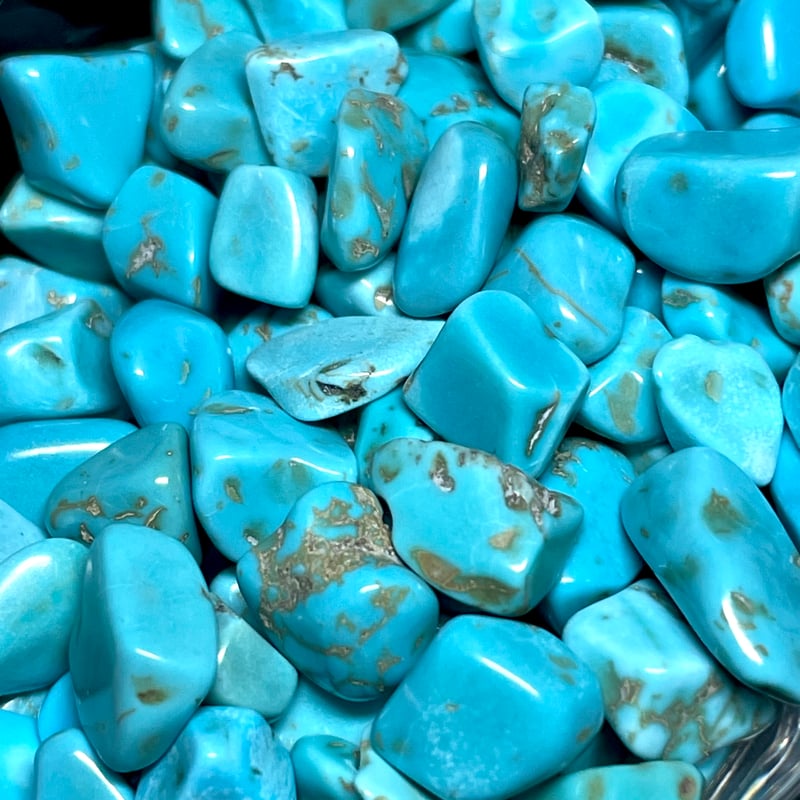 良質☆ターコイズ【トルコ石】さざれ◇100g◇天然染色◇天然石