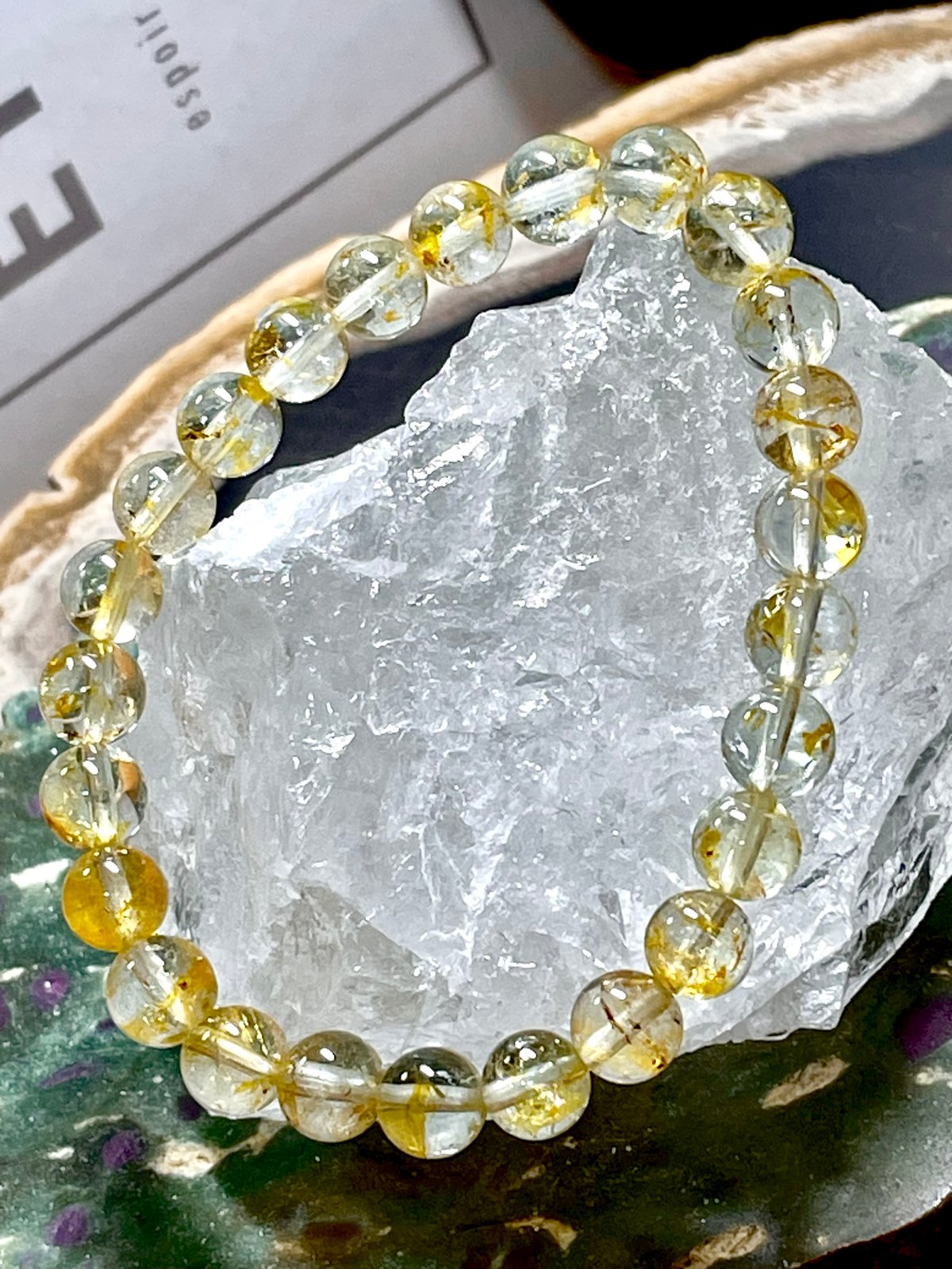 極上☆トパーズ【黄玉】ブレスレット◇ゴールデンカラー◇天然石