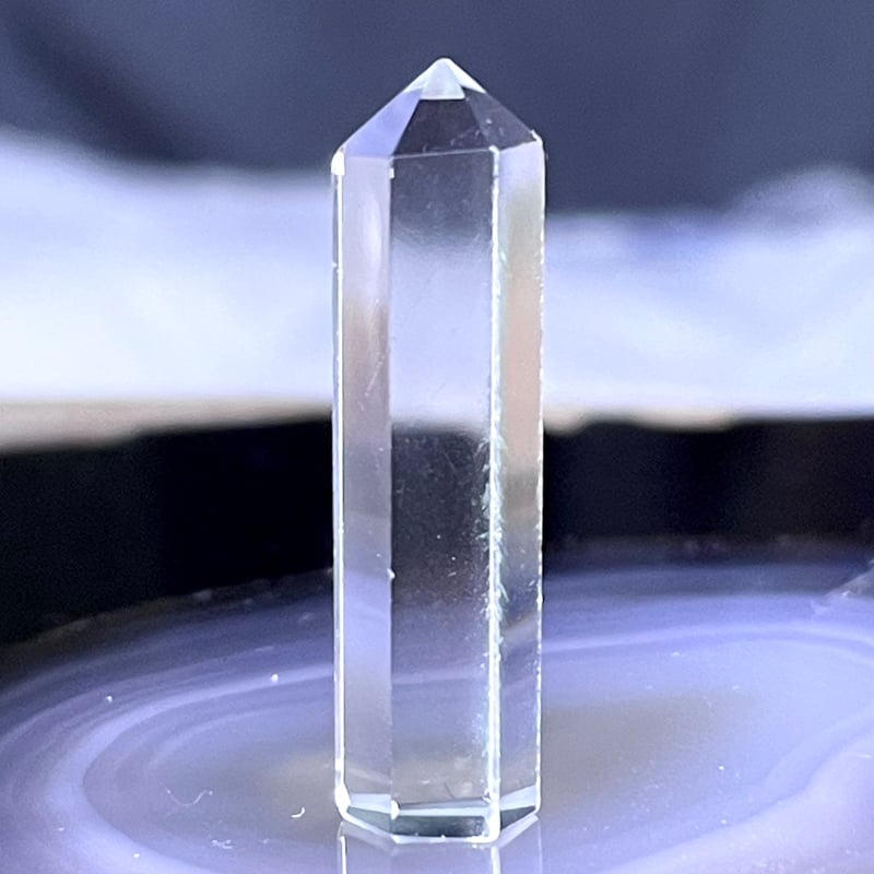 水晶【ヒマラヤ山脈・マニカラン産】ミニタワー◇六角柱ポイント