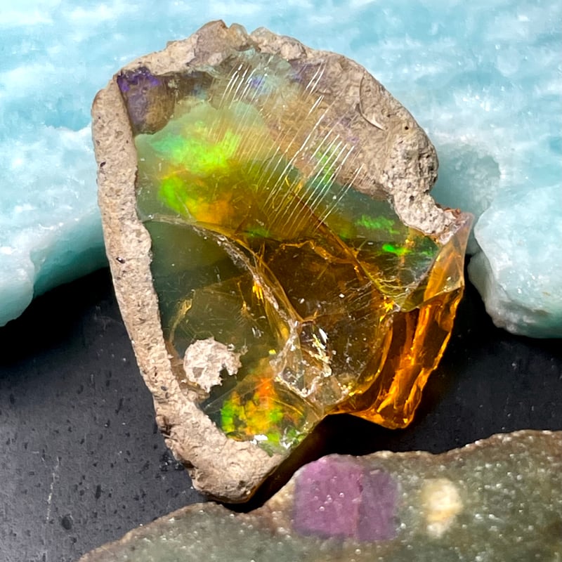 オパール【レインボーオパール】原石◇天然石◇パワーストーン