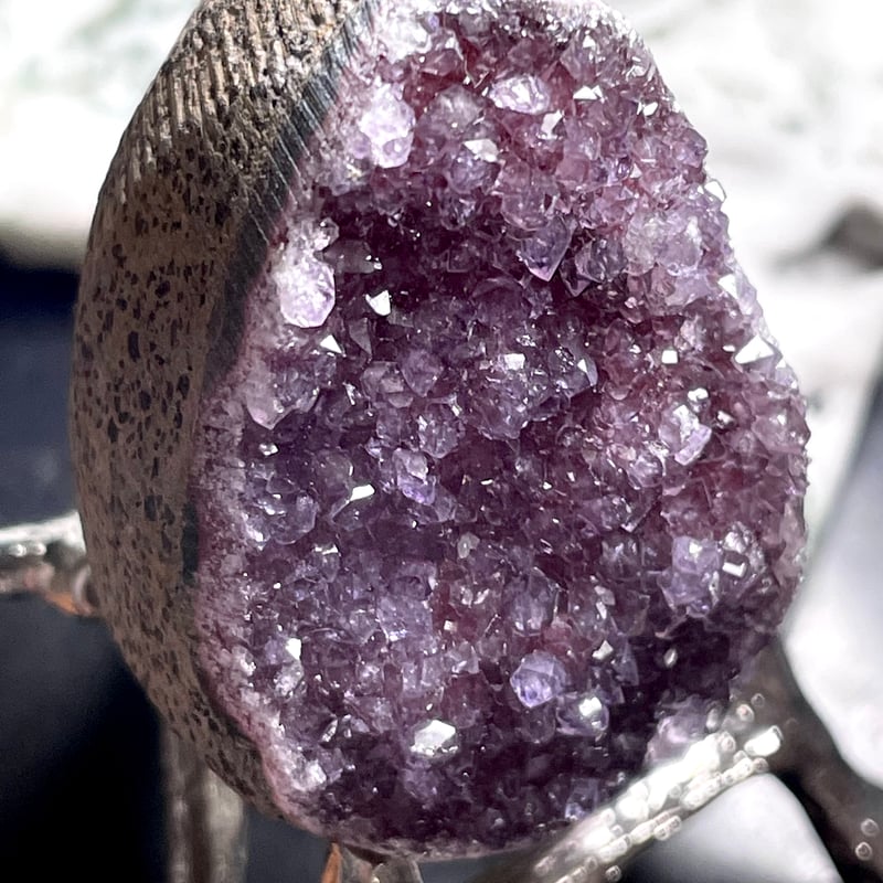 ドゥルージー◇シュガー【アメジスト】紫水晶◇卵型◇天然石