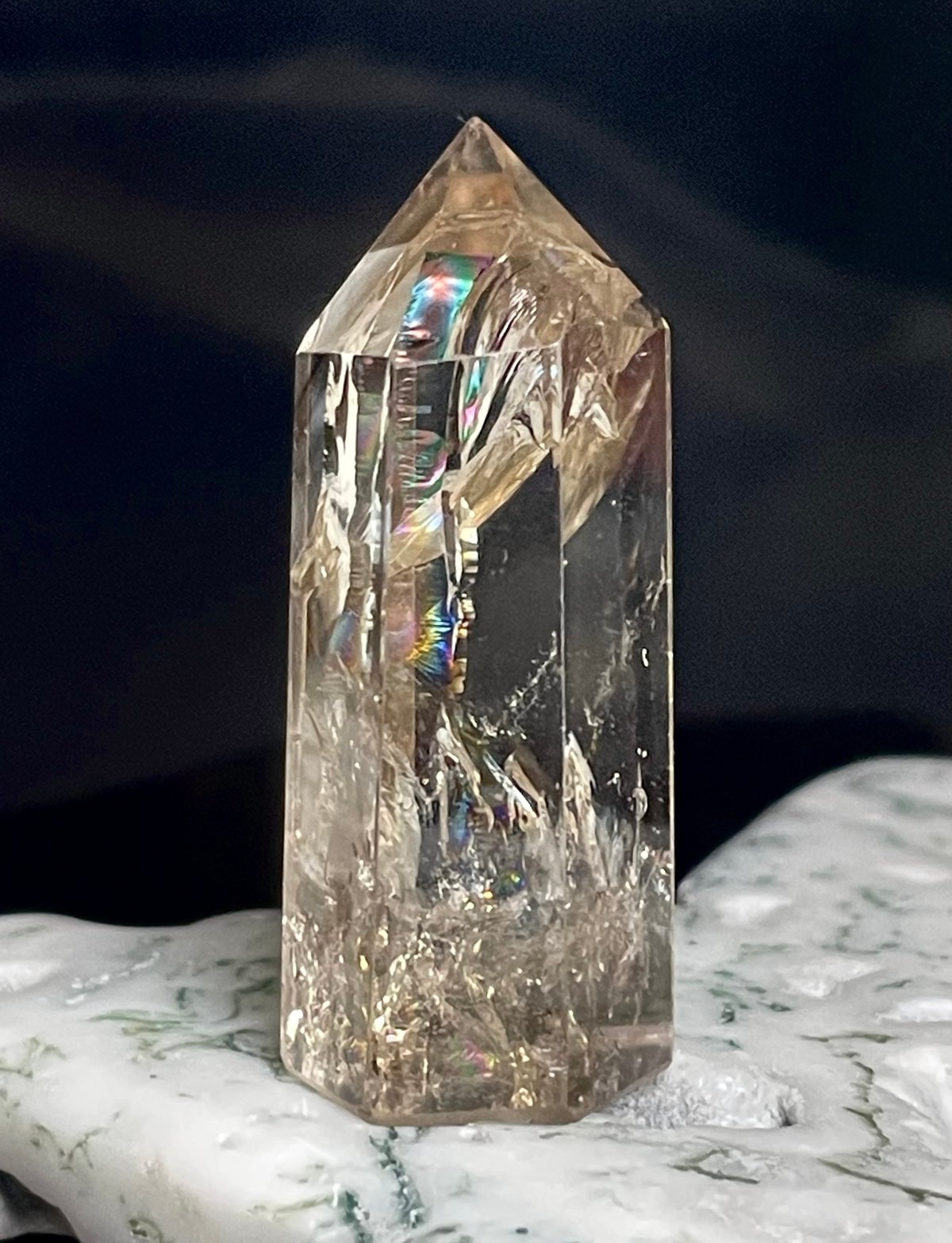 スモーキークォーツ【煙水晶】六角柱◇ミニタワー◇ポイント◇天然石