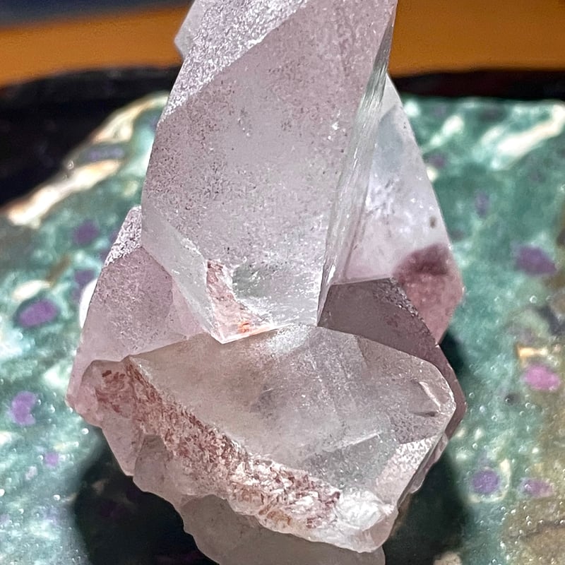 レッドファントムクォーツ【赤幻影水晶】クラスター◇原石◇天然石
