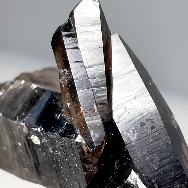 極上モリオン【黒水晶】ポイント◇クラスター◇天然石 極上モリオン【黒水晶】ポイント◇クラスター◇天然石