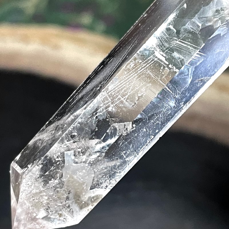 水晶【クリアクオーツ】ダブルポイント◇六角◇天然石◇パワーストーン