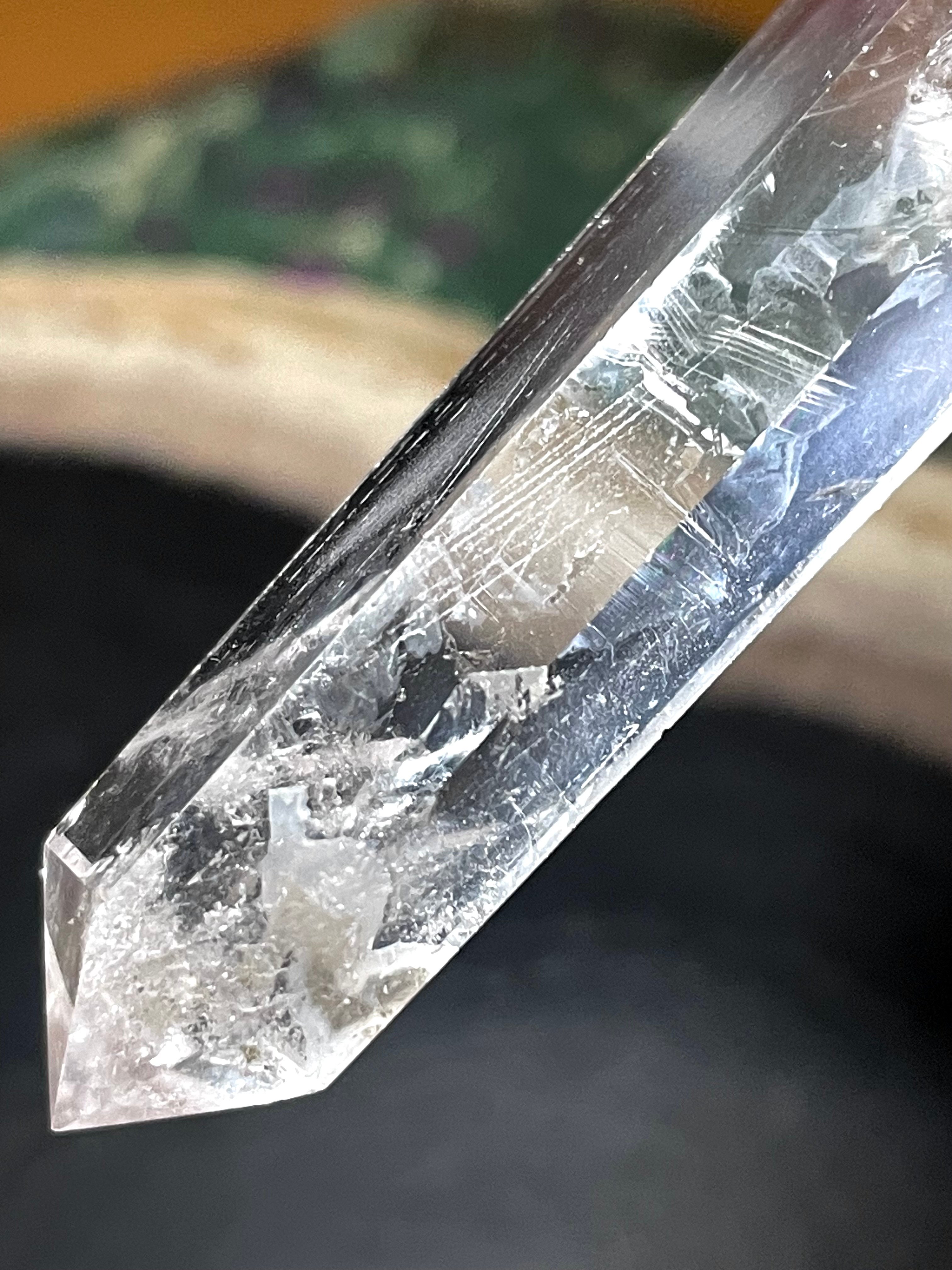 水晶【クリアクオーツ】ダブルポイント◇六角◇天然石◇パワーストーン
