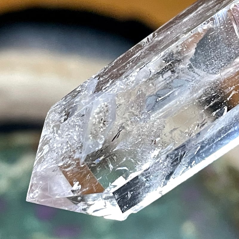 水晶【クリアクオーツ】ダブルポイント◇六角◇天然石◇パワーストーン