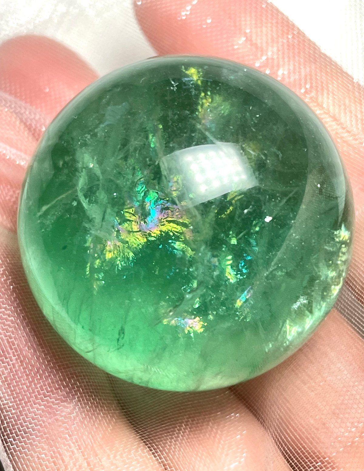 ✨魅惑の色彩✨神秘的な美麗スフィア✨マルチカラーフローライト 丸玉 天然石 原石 ✨魅惑の色彩✨神秘的な美麗スフィア✨マルチカラーフローライト