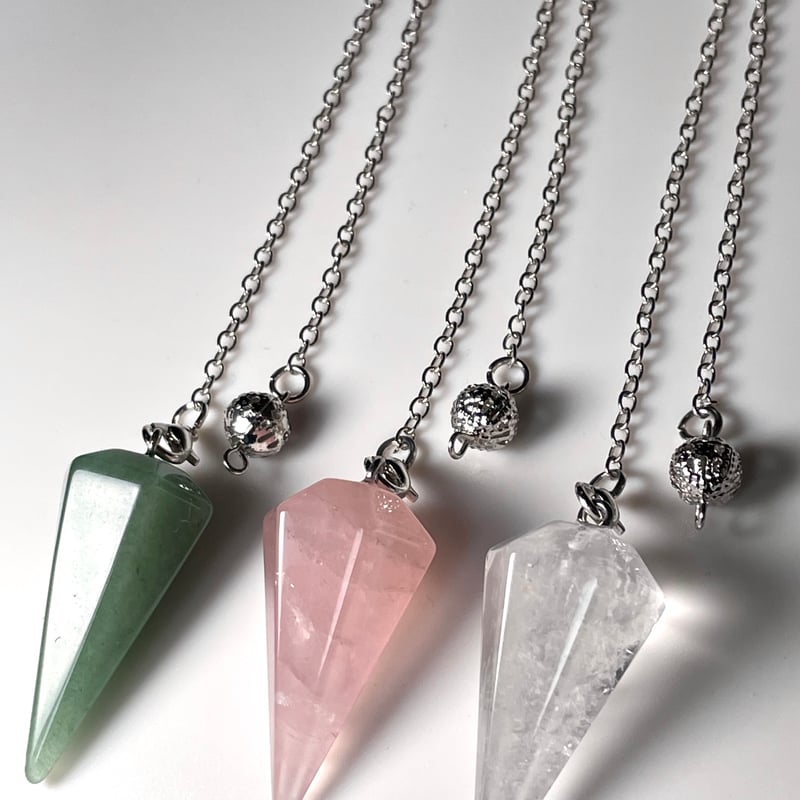 ペンデュラム】6面カット◇水晶◇ローズクォーツ◇アベンチュリン  