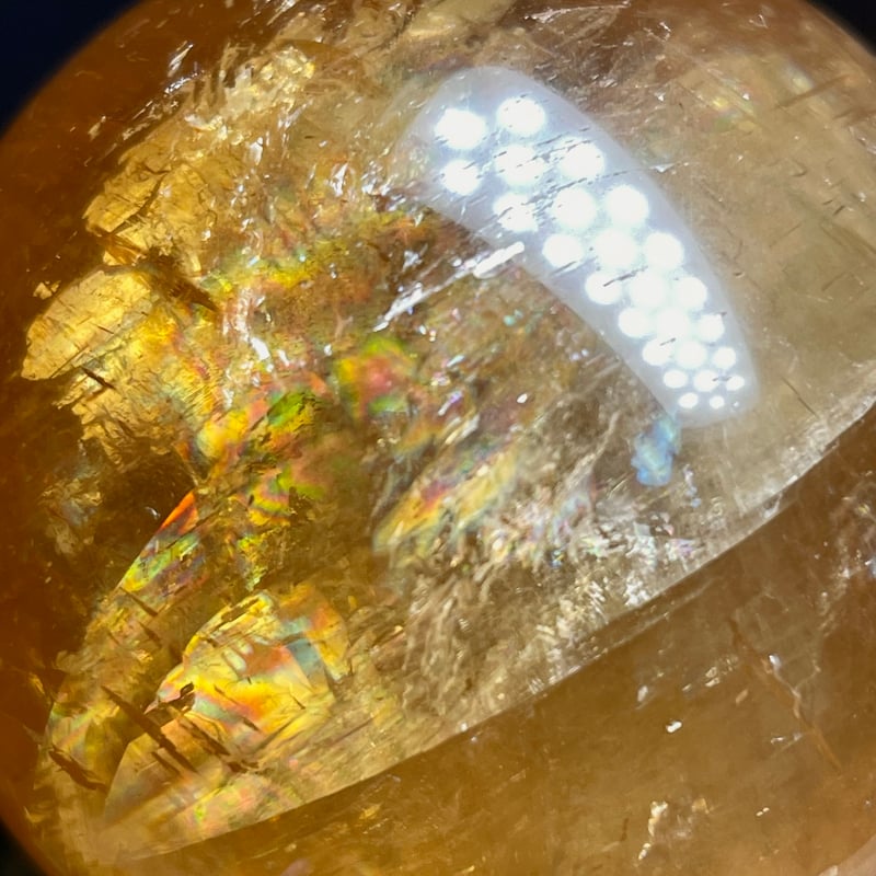 ゴールデンカルサイト【ハニーカルサイト】丸玉○スフィア◇天然石