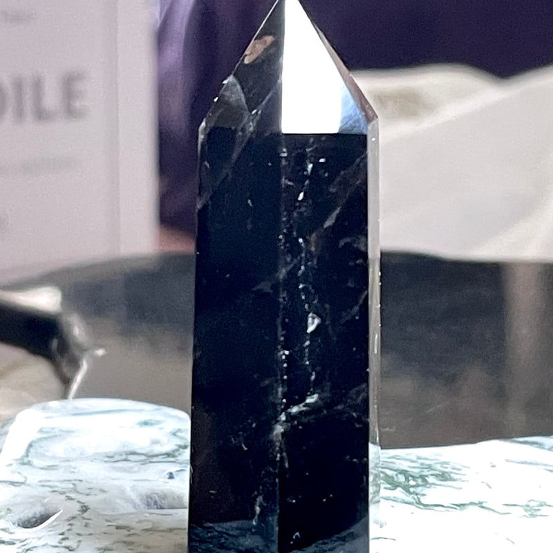 モリオン【黒水晶】タワー◇六角柱◇ポイント◇天然石◇パワーストーン