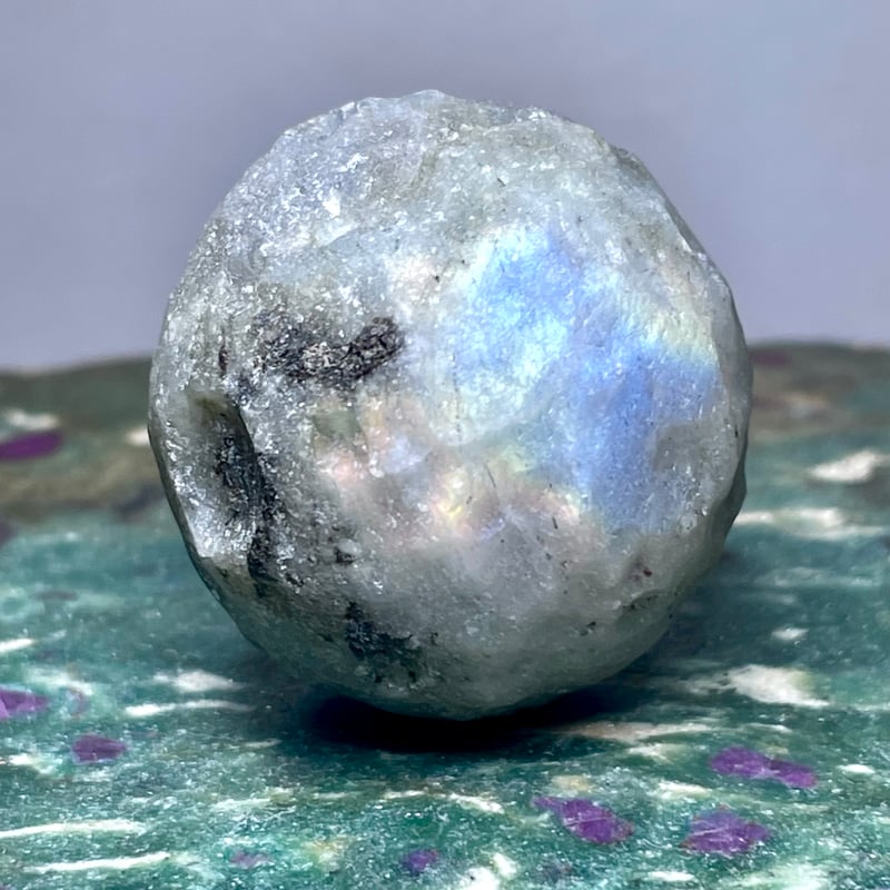 ラブラドライト】月面・クレーター○スフィア○丸玉◇原石◇天然石