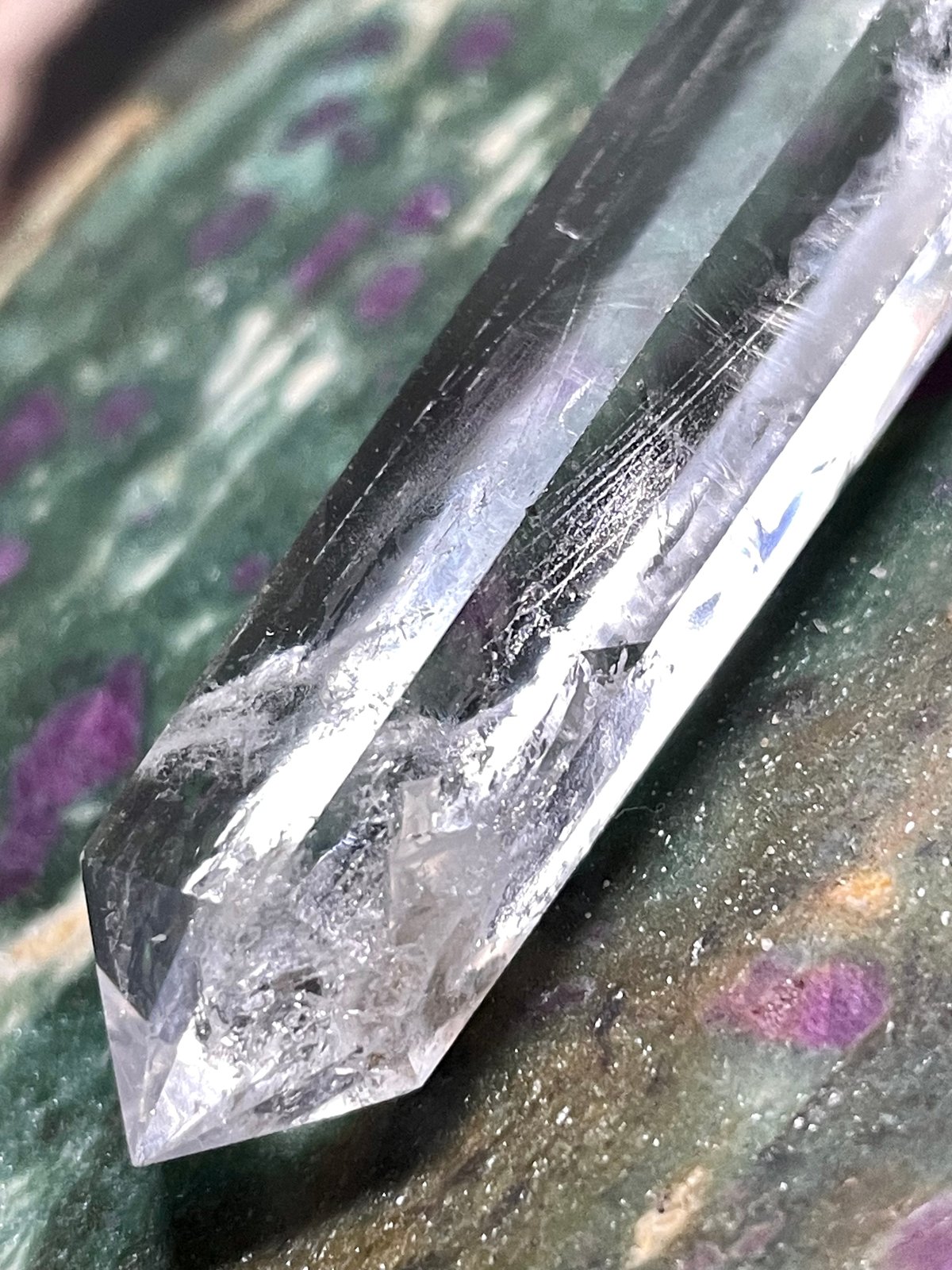 水晶【クリアクオーツ】ダブルポイント◇六角◇天然石◇パワーストーン