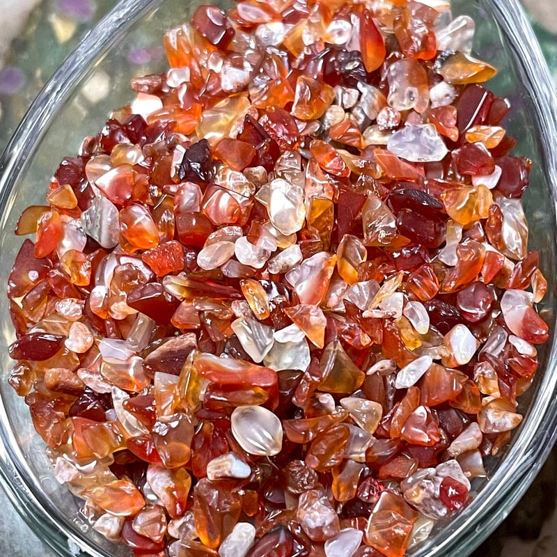 カーネリアン【紅玉髄】さざれ◇100g◇小粒タイプ◇天然石