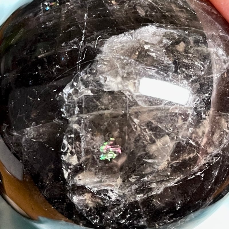 スター☆モリオン【星彩黒水晶】丸玉○スフィア◇天然石