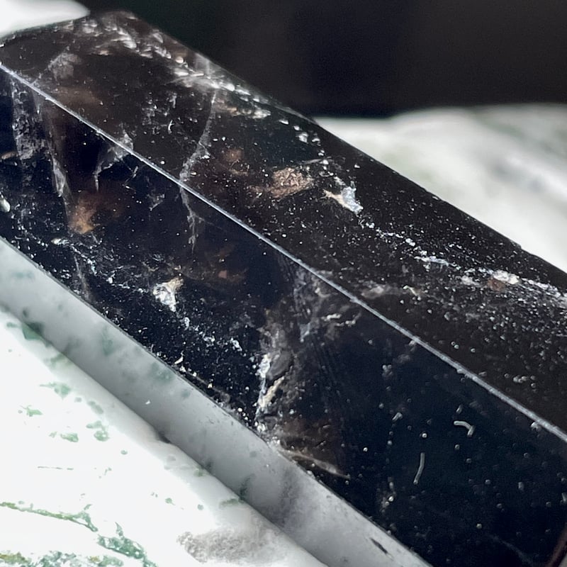 モリオン【黒水晶】タワー◇六角柱◇ポイント◇天然石◇パワーストーン