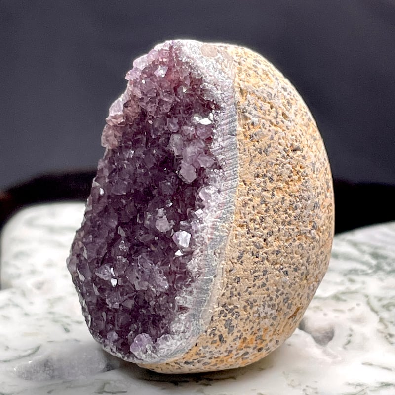 ドゥルージー◇シュガー【アメジスト】紫水晶◇卵型◇天然石