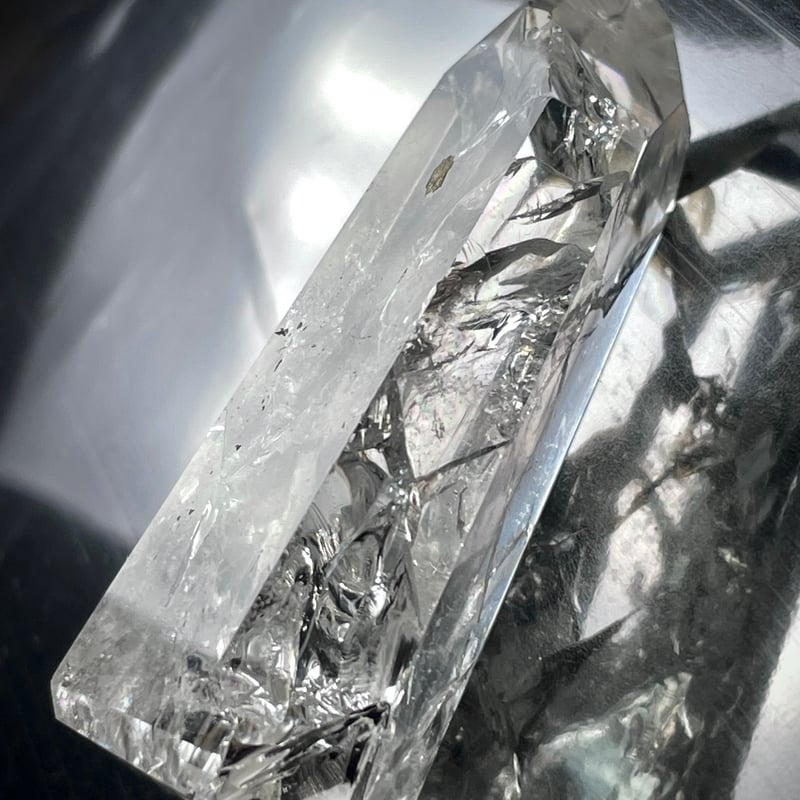 クラック水晶　タワー　天然石 水晶】クラック水晶◇ポイント◇タワー◇クリアクオーツ◇天然石